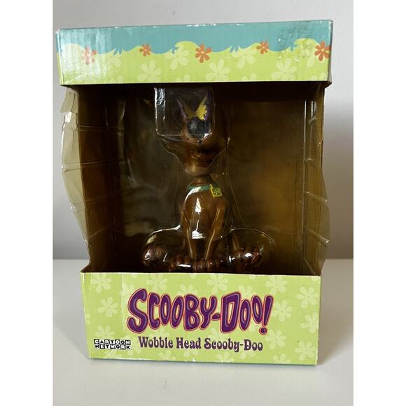 Vintage Scooby Doo Wobble Head Statue Bobblehead Cartoon Network Butterfly Nose - Picture 1 of 7